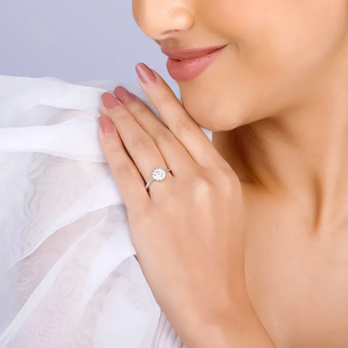 Silver Zircon Epic Glory Ring