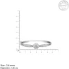 Silver Zircon Flower Bracelet