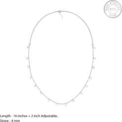 Silver Zircon Queens Set