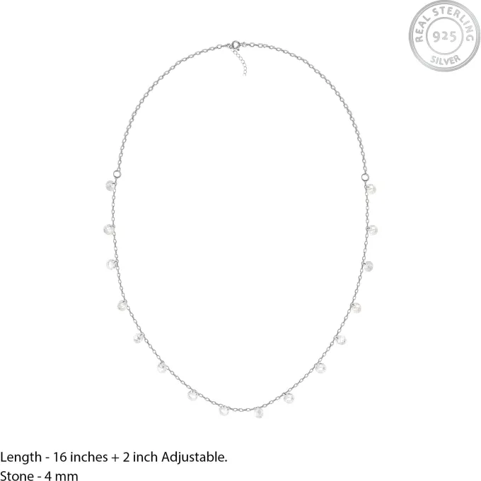 Silver Zircon Queens Set