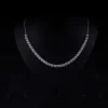 Silver Zircon Solitaire Necklace