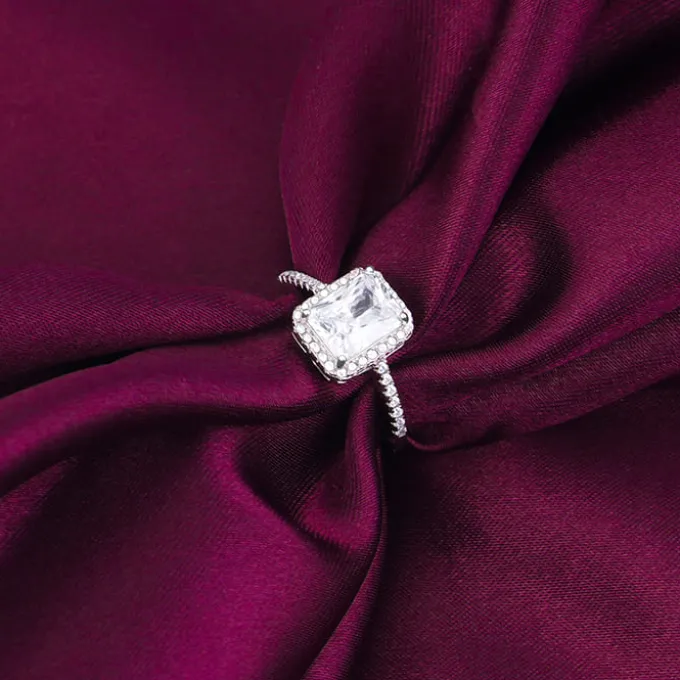 Silver Zircon Soul of Love Ring