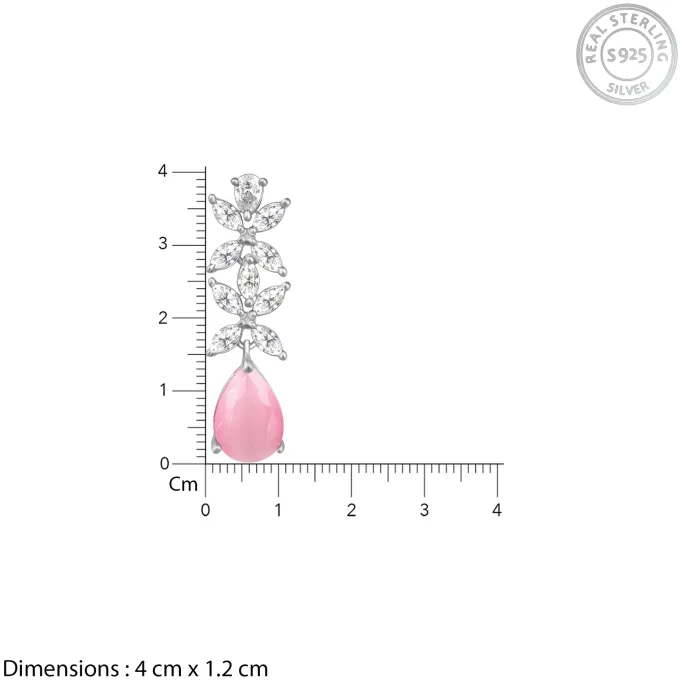 Silver Zircon Studded Magical Drop Set