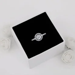 Silver Zircon Sunshine Ring