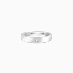 Silver Zircon True Love Ring