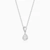 Silver Zircon Twist Necklace