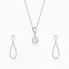 Silver Zirconia Drop Set