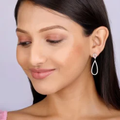 Silver Zirconia Drop Set