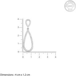Silver Zirconia Drop Set