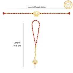 The Exquisite Duo Bhaiya-Bhabhi Rakhi Set of 2
