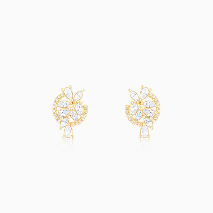 The White Periwinkle Earrings