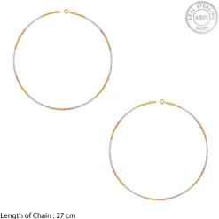 Triple Tone Bonded Anklet