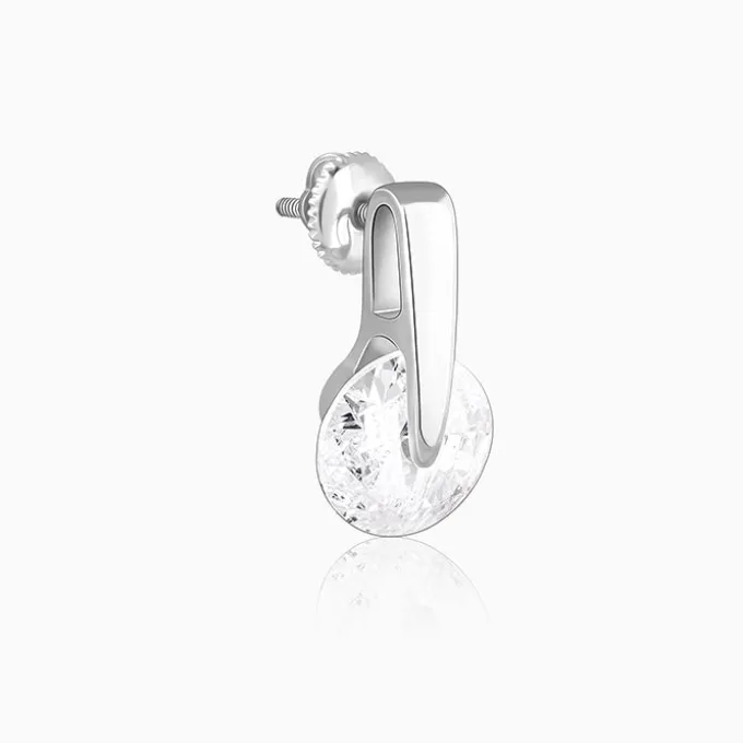 Zircon Twirl Earring