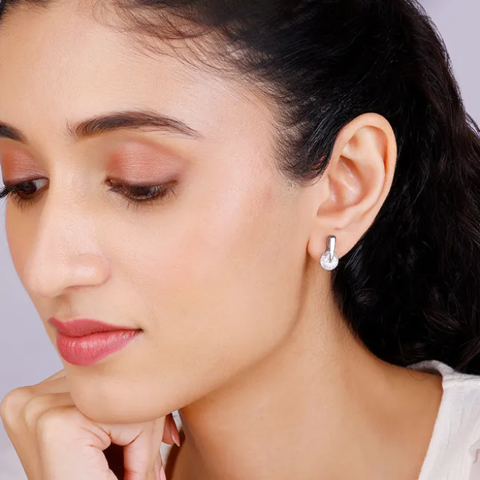 Zircon Twirl Earring